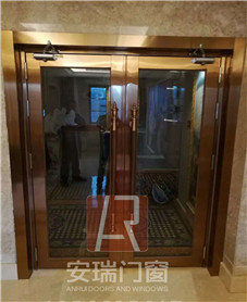 酒店安裝玻璃防火門